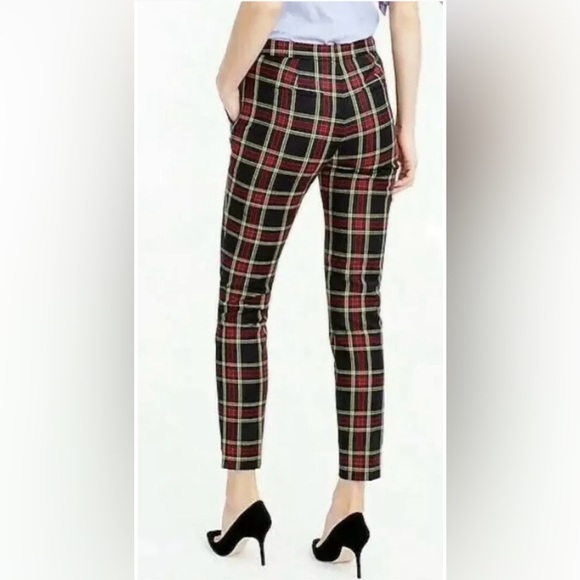 J. Crew Martie Ankle Pants Stewart Plaid Size 0 - Picture 2 of 12